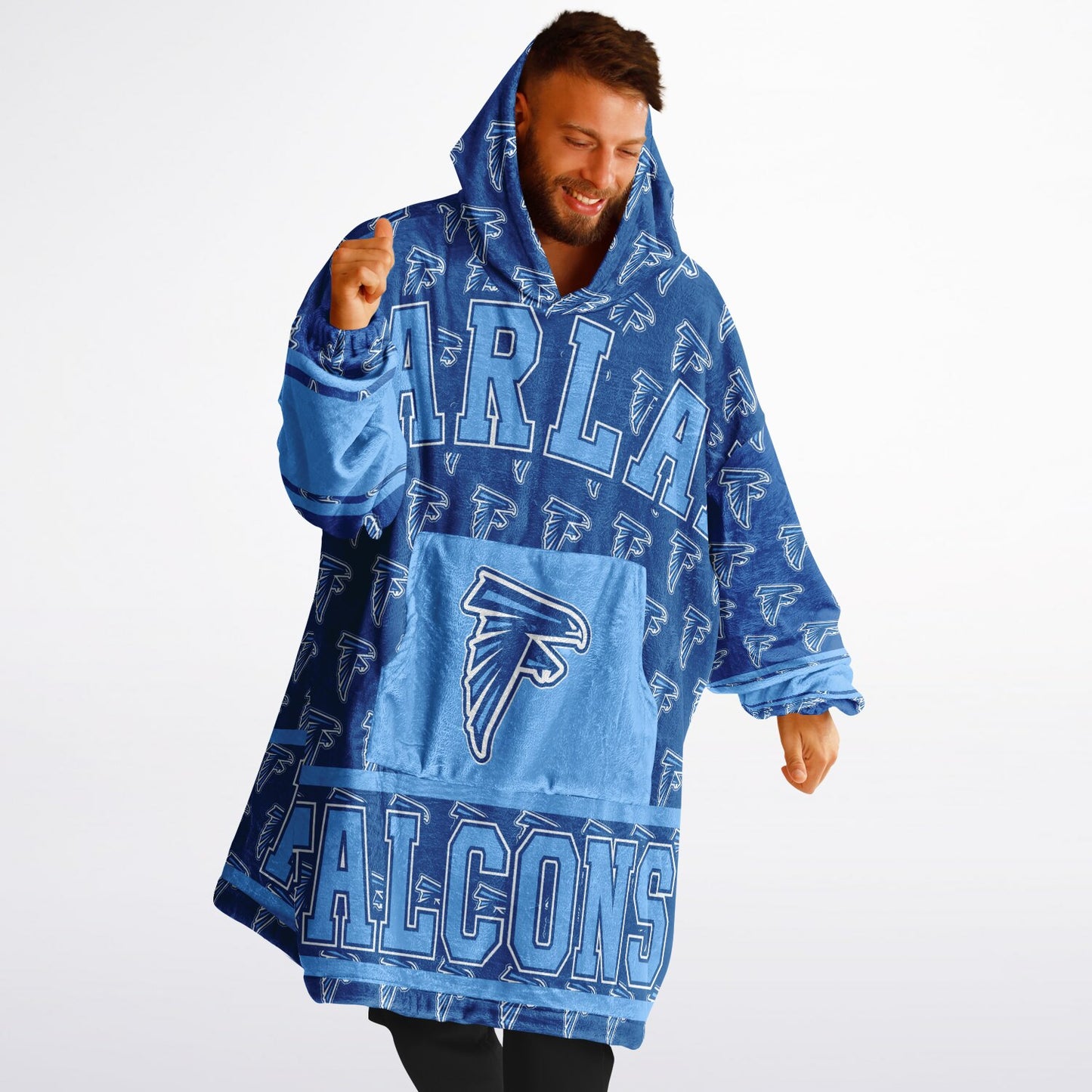 Harlan High School Snug Hoodie | Hoodie Blanket | Harlan Falcons | Football SZN