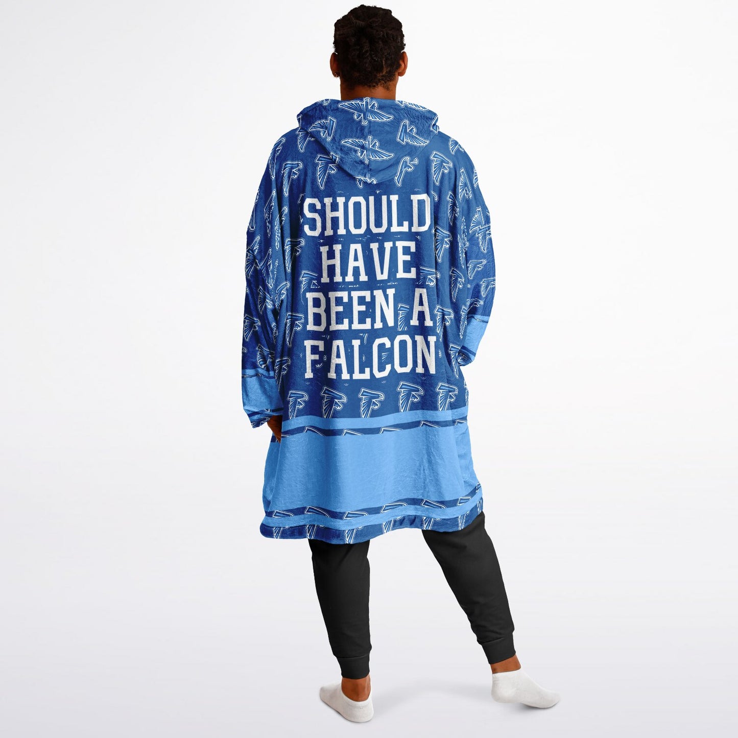 Harlan High School Snug Hoodie | Hoodie Blanket | Harlan Falcons | Football SZN