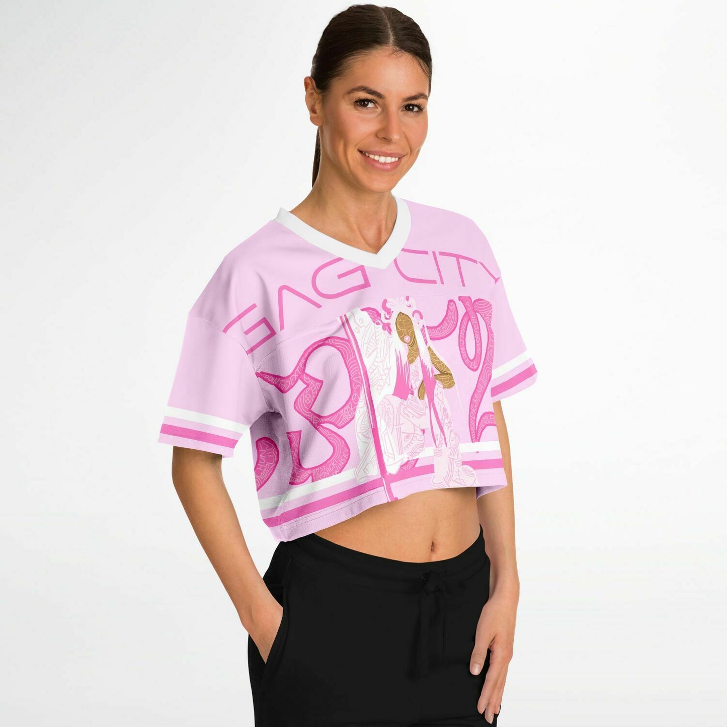Nicki Minaj Tour | Pink Friday 2 Cropped Jersey | Gag City Shirt