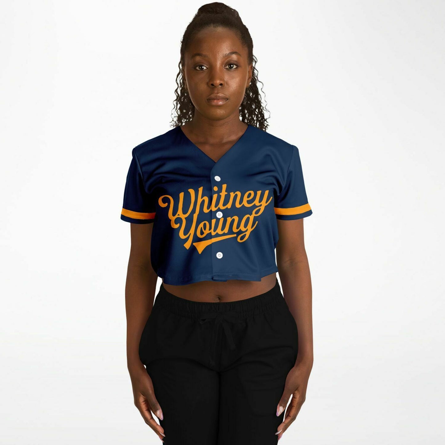 Whitney Young Magnet School Cropped Baseball Jersey | Whitney Young Dolphins