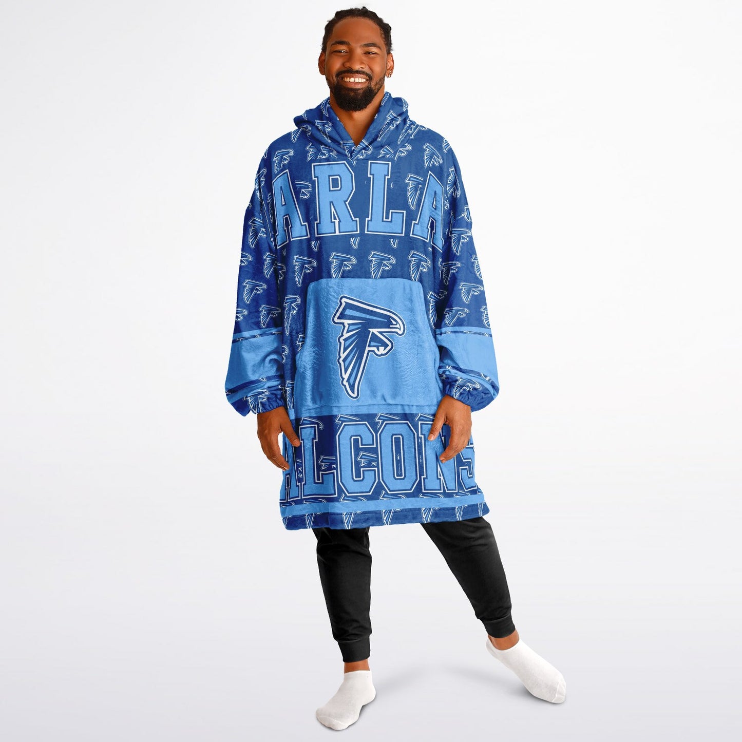 Harlan High School Snug Hoodie | Hoodie Blanket | Harlan Falcons | Football SZN