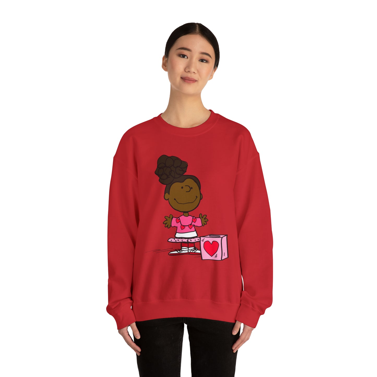 Black Charlie Brown Characters Valentine's Day Shirt