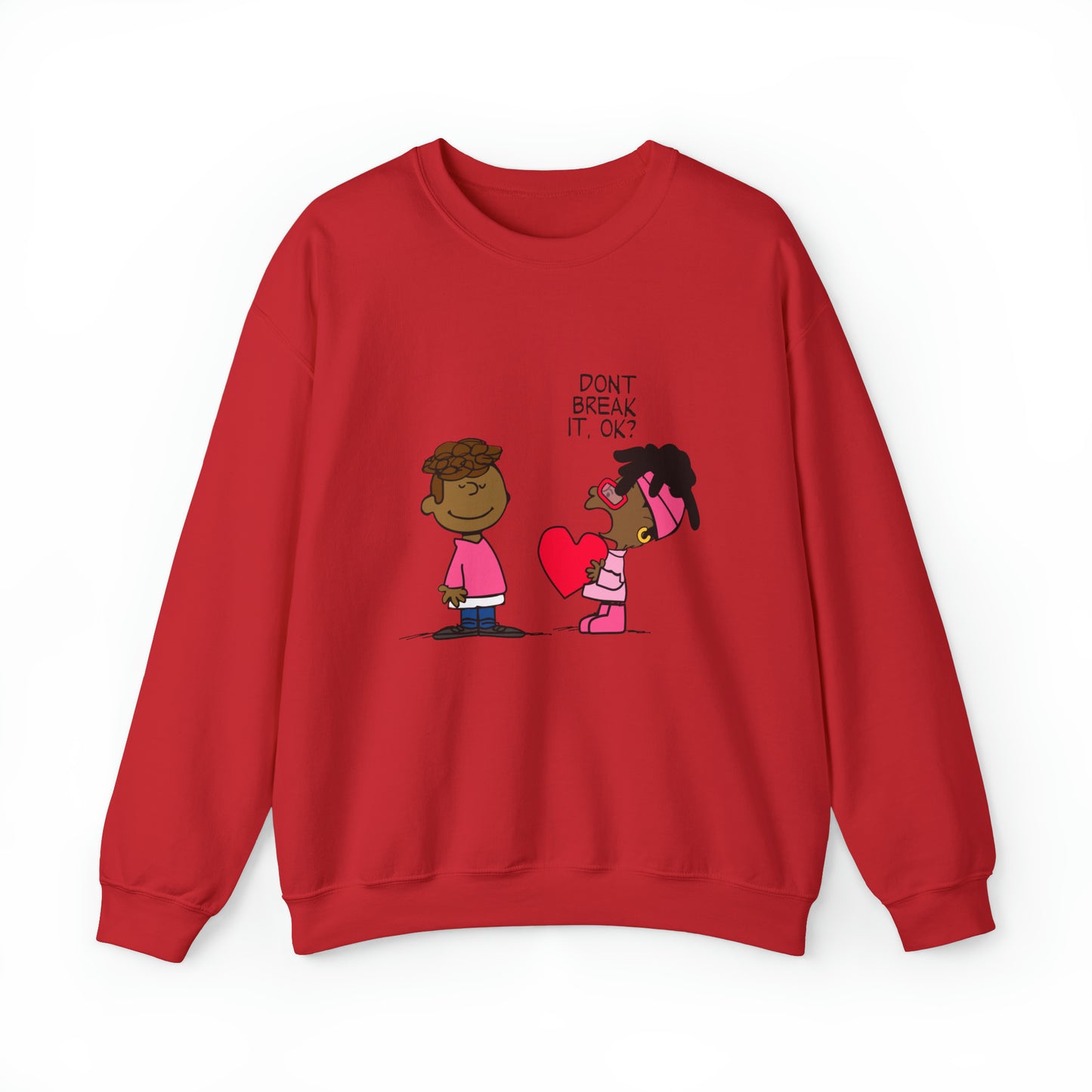 Black Charlie Brown Characters Valentine's Day Shirt