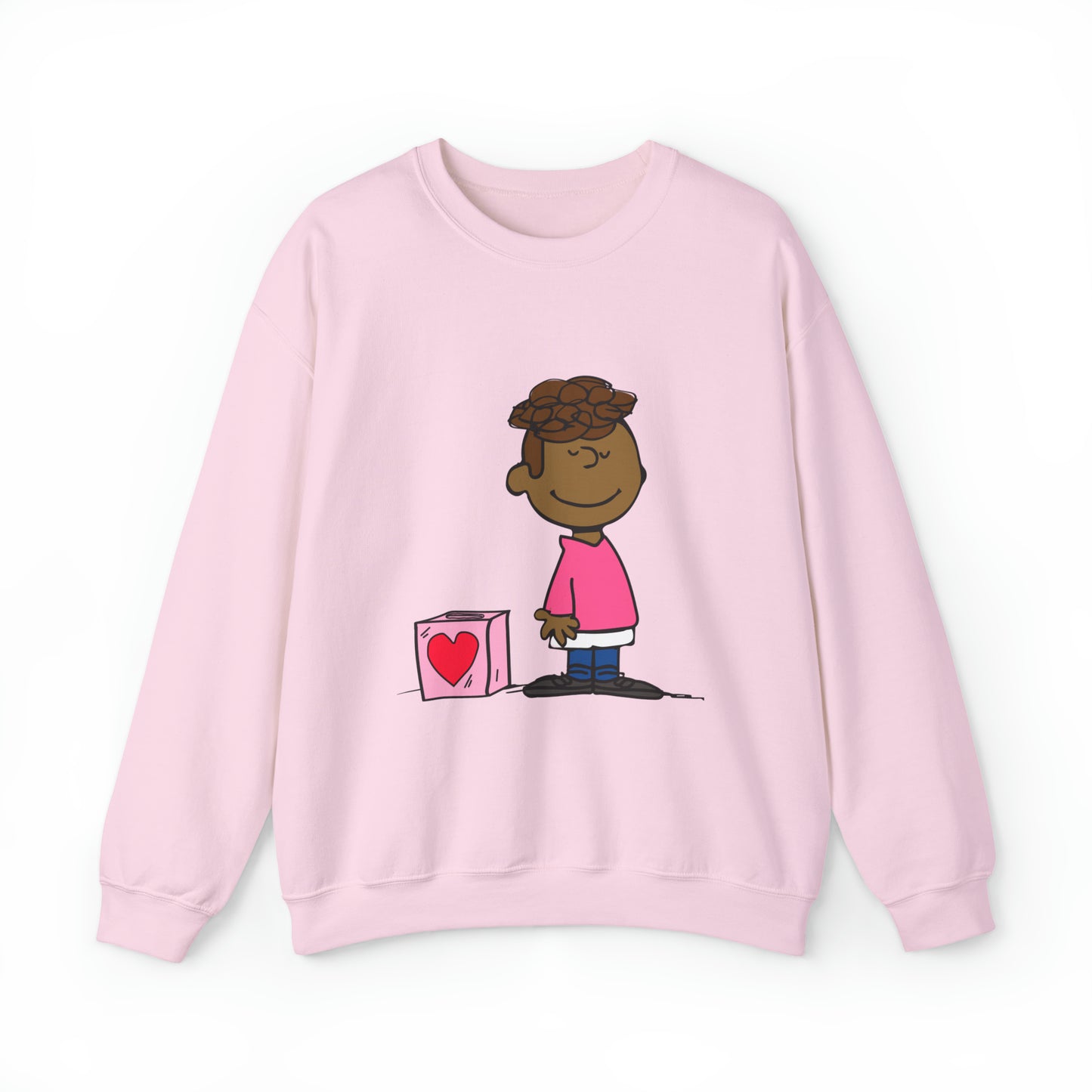 Black Charlie Brown Characters Valentine's Day Shirt