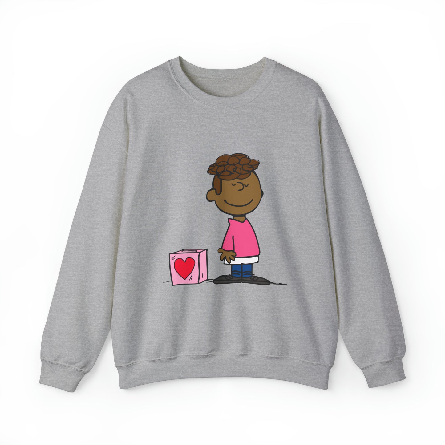 Black Charlie Brown Characters Valentine's Day Shirt