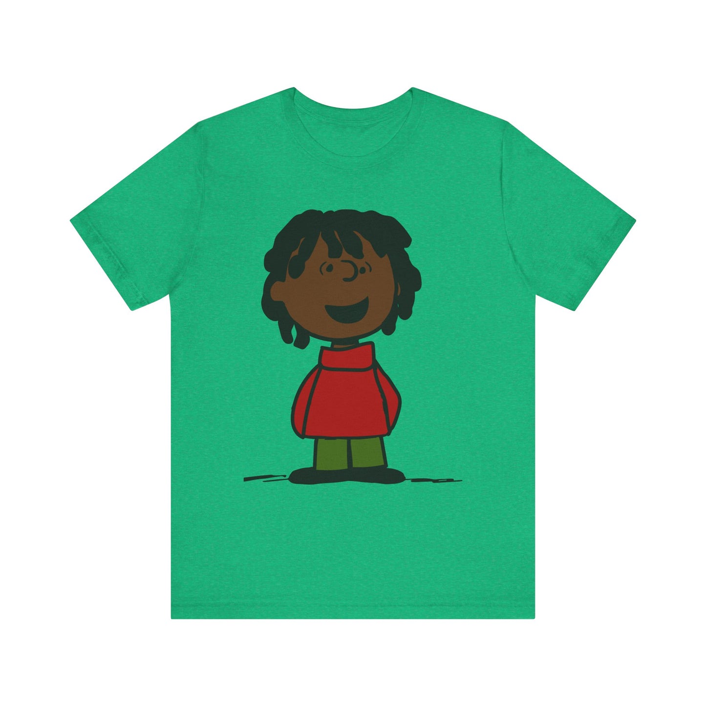 Black Charlie Brown Characters Christmas Tee Shirt