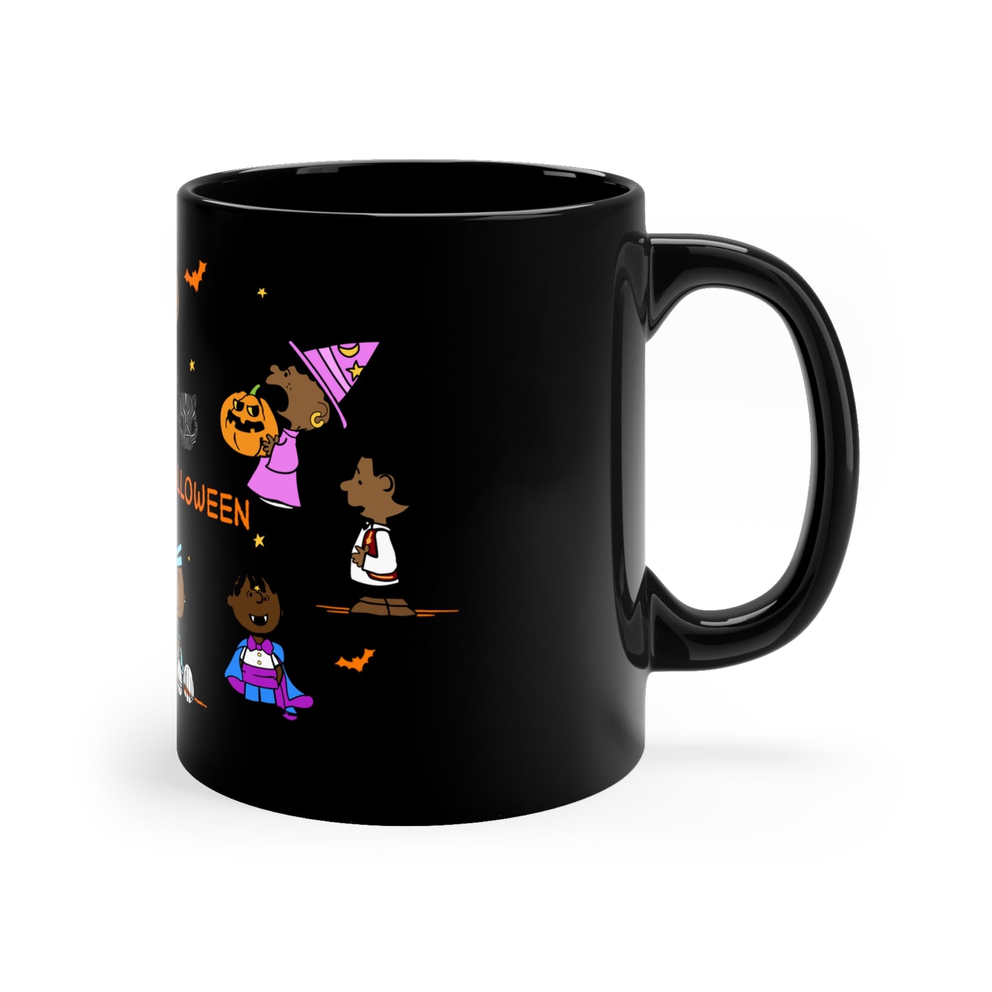 Halloween Keisha & Friends Black Mug