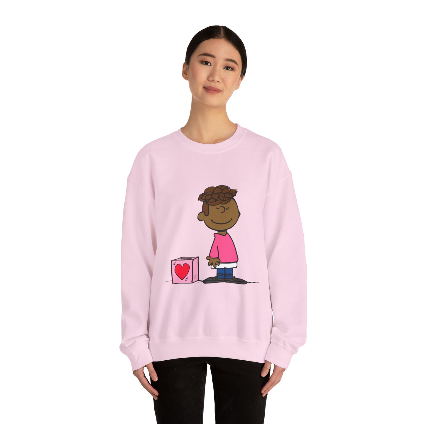 Black Charlie Brown Characters Valentine's Day Shirt