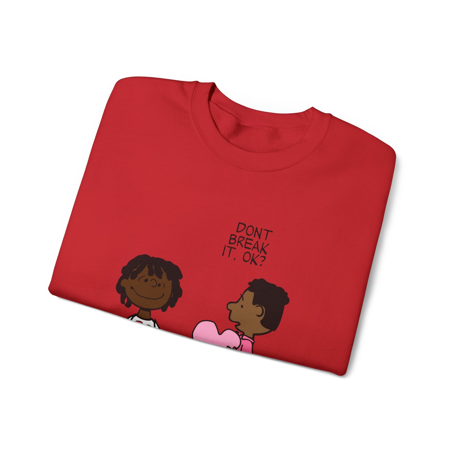 Black Charlie Brown Characters Valentine's Day Shirt