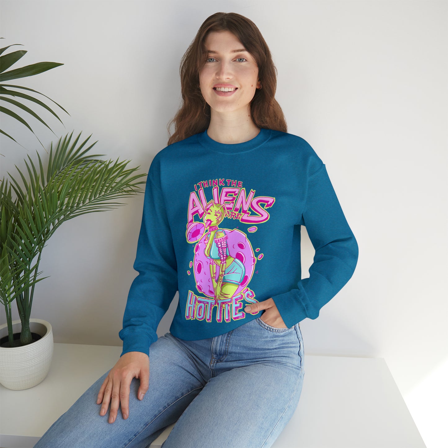 The Aliens Are Hotties Crewneck Sweatshirt