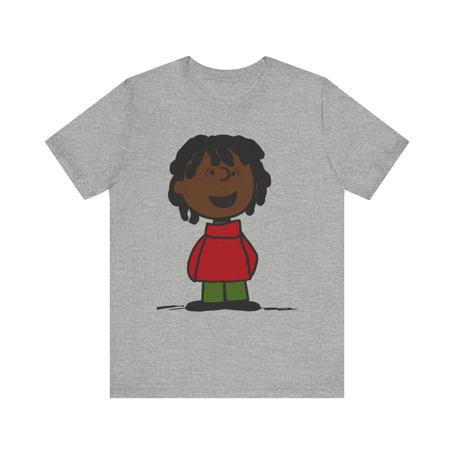 Black Charlie Brown Characters Christmas Tee Shirt