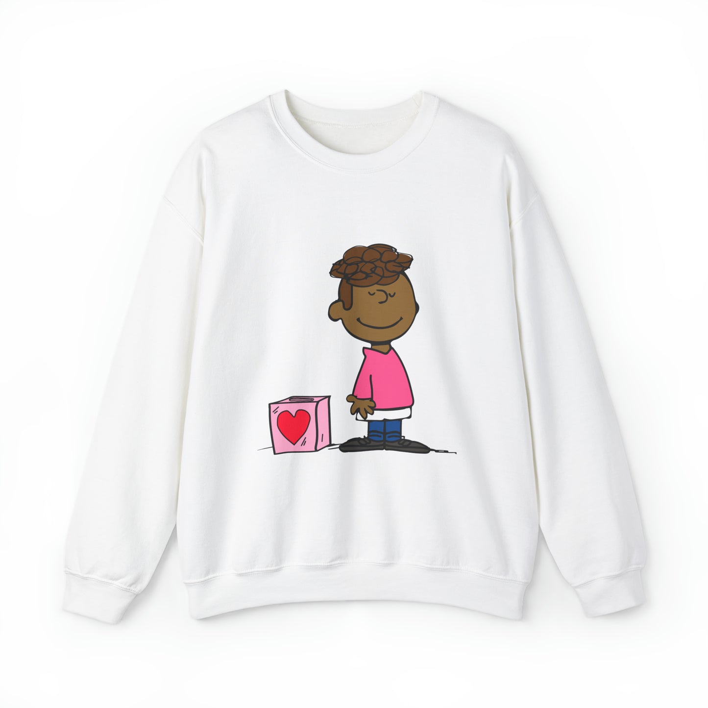 Black Charlie Brown Characters Valentine's Day Shirt