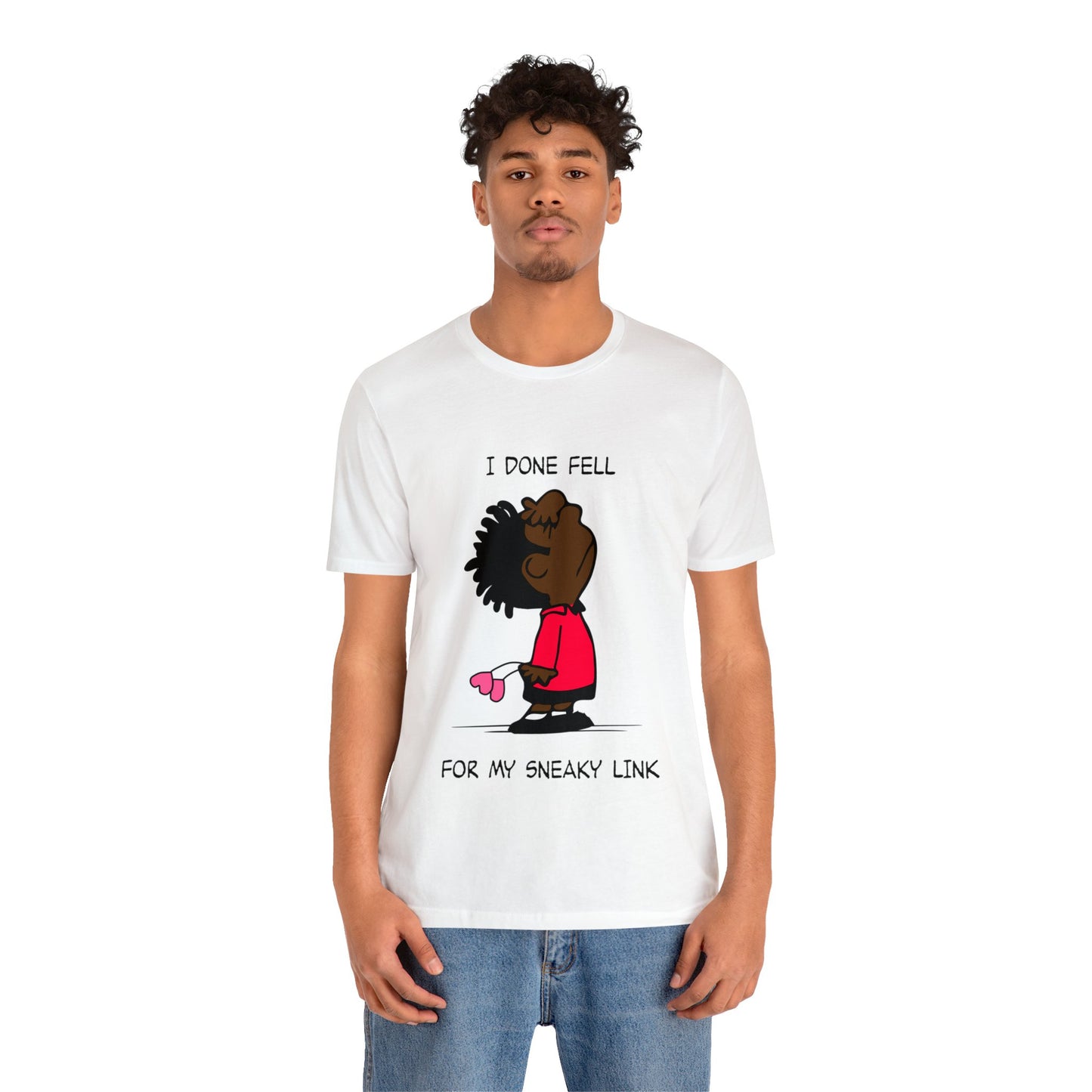 Black Charlie Brown Characters Valentine's Day Tee Shirt