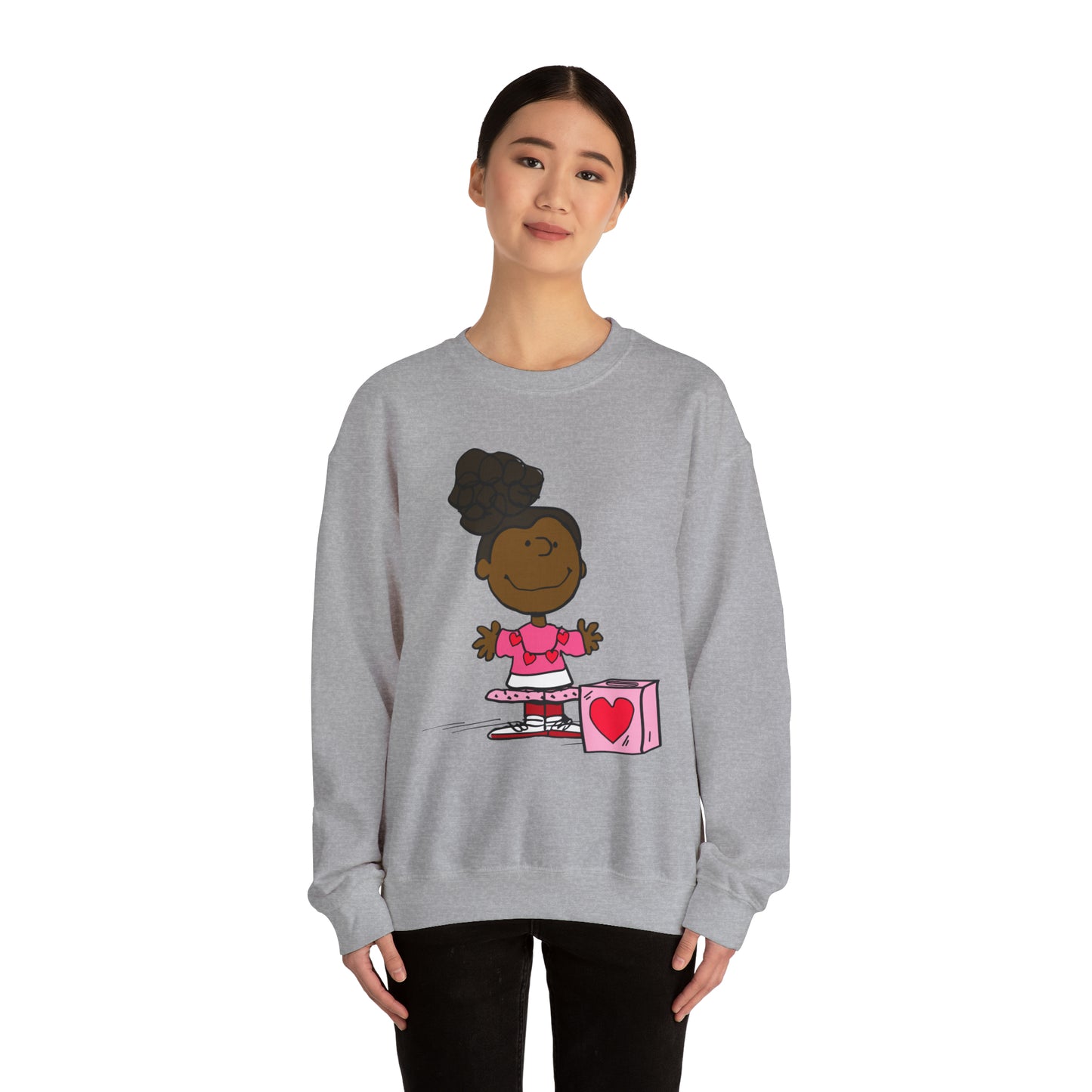 Black Charlie Brown Characters Valentine's Day Shirt