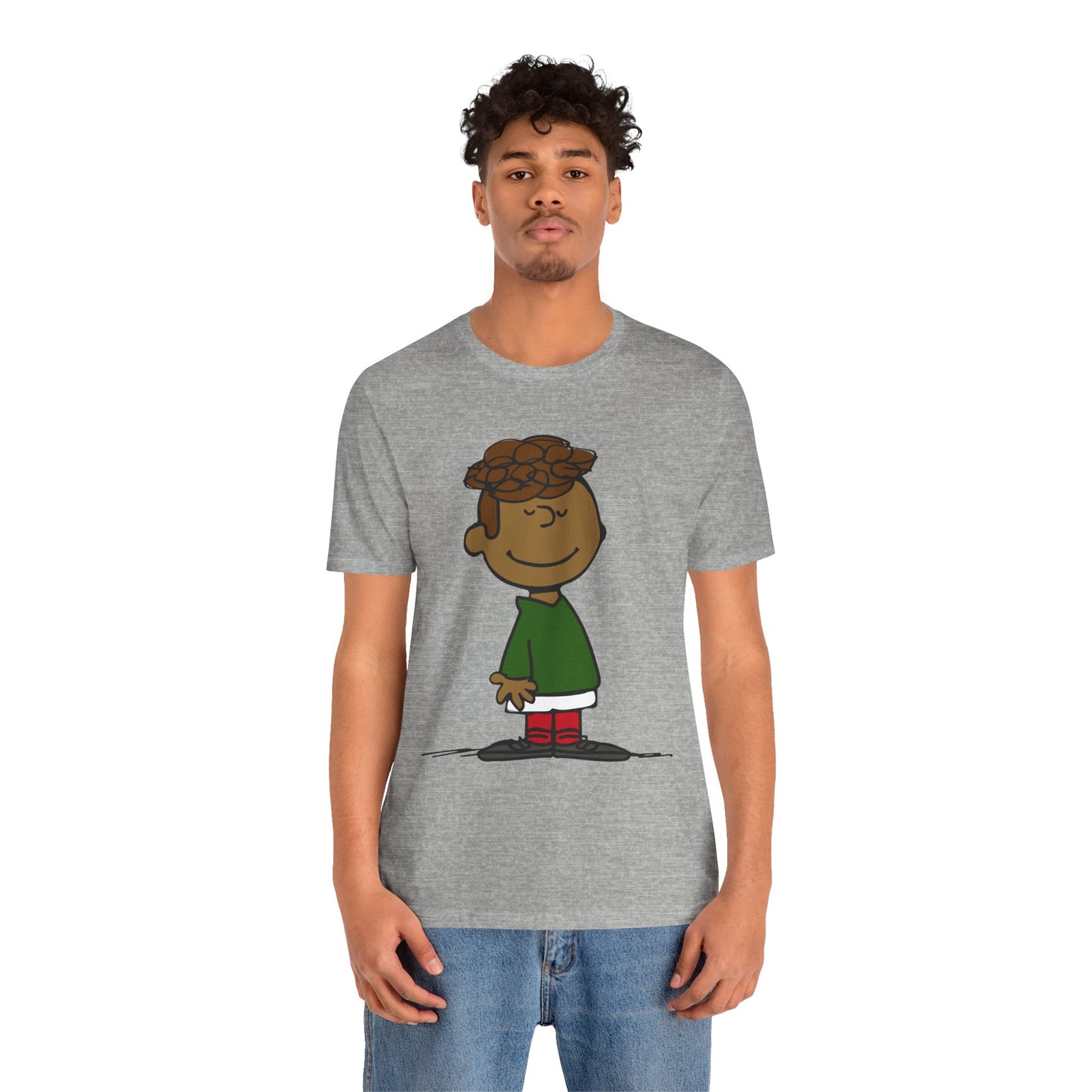 Black Charlie Brown Characters Christmas Tee Shirt