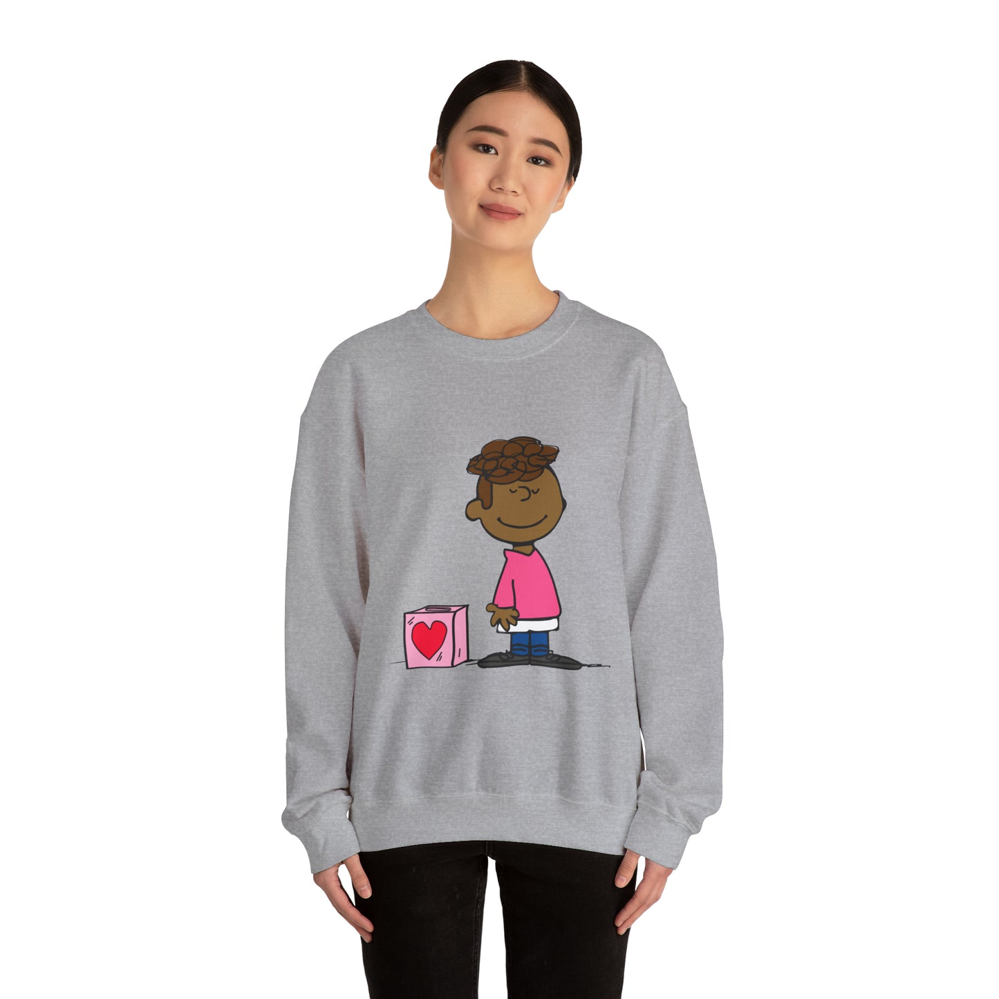 Black Charlie Brown Characters Valentine's Day Shirt