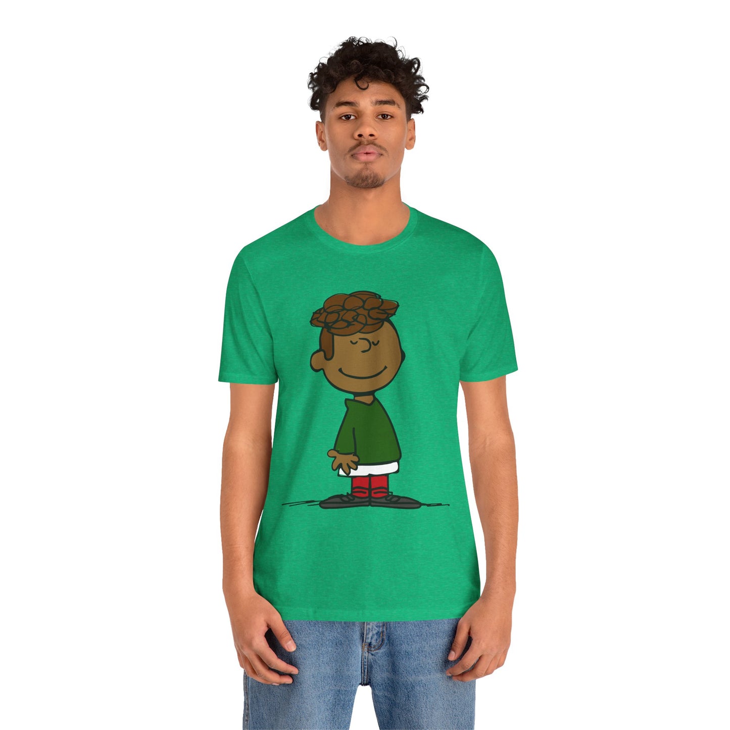 Black Charlie Brown Characters Christmas Tee Shirt
