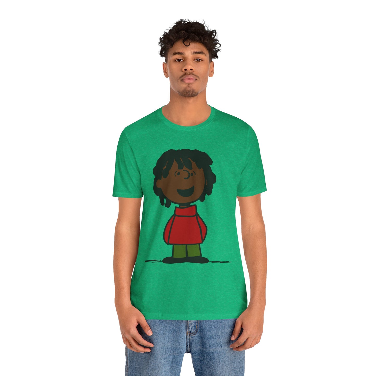 Black Charlie Brown Characters Christmas Tee Shirt