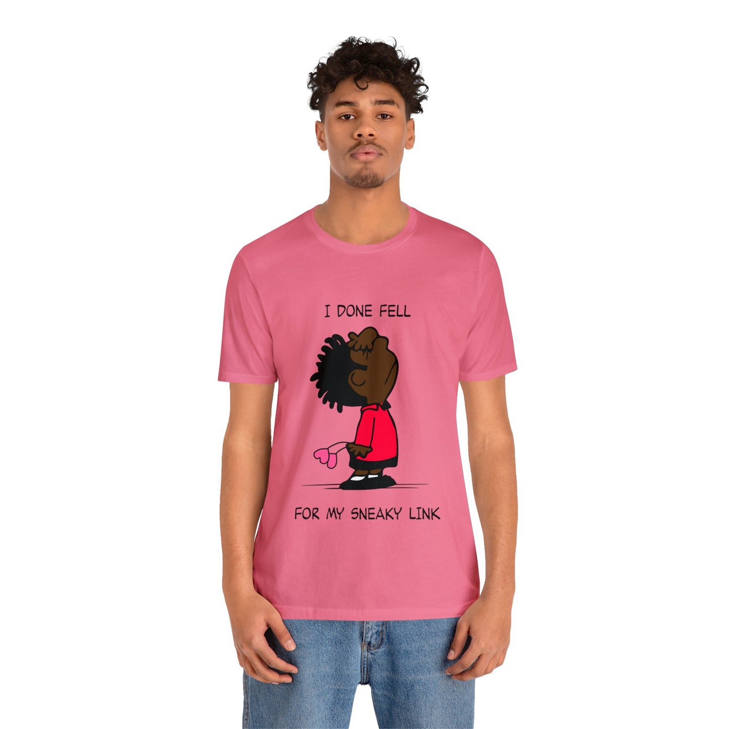 Black Charlie Brown Characters Valentine's Day Tee Shirt