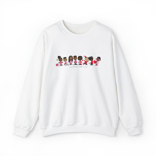 Black Charlie Brown Characters Valentine's Day Shirt