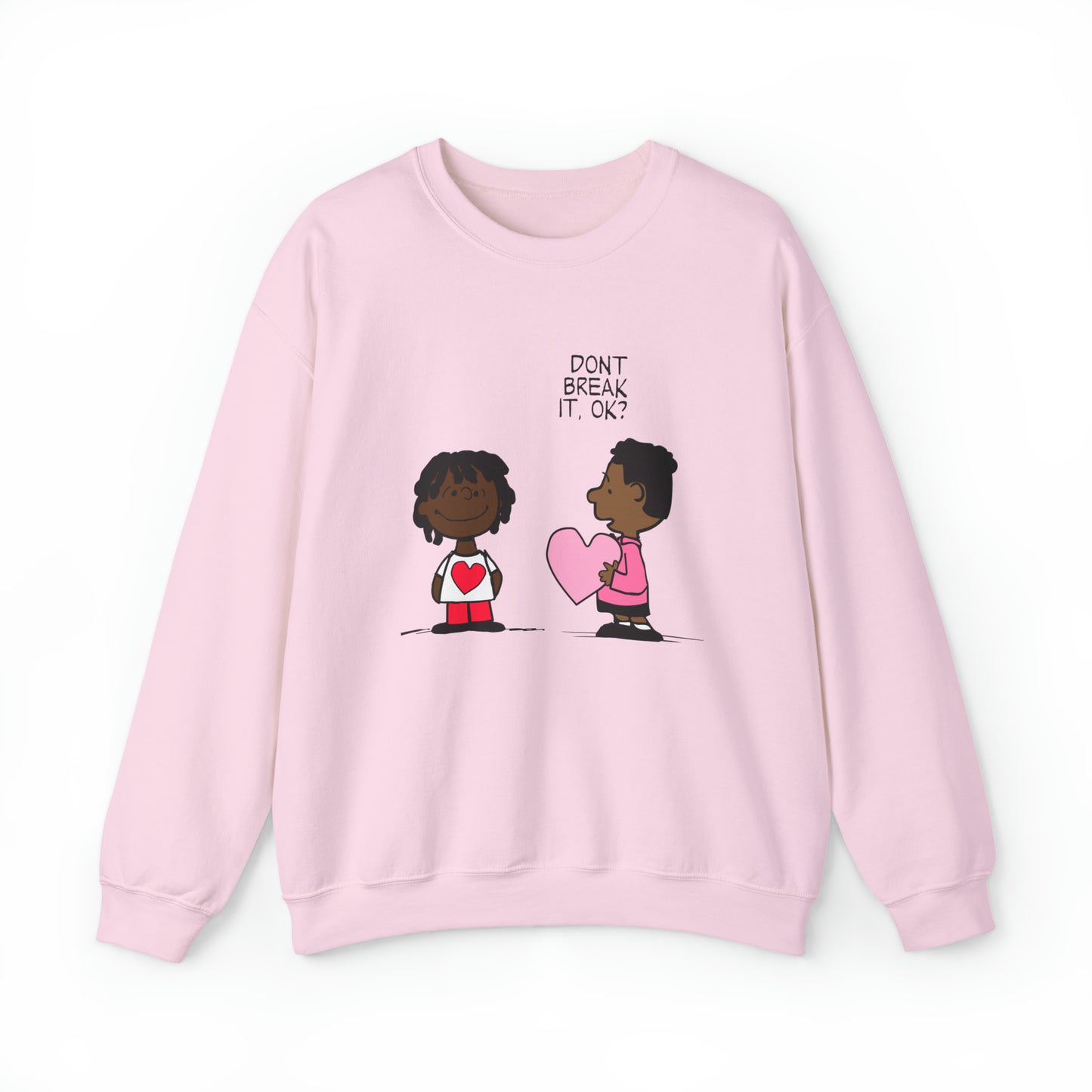 Black Charlie Brown Characters Valentine's Day Shirt