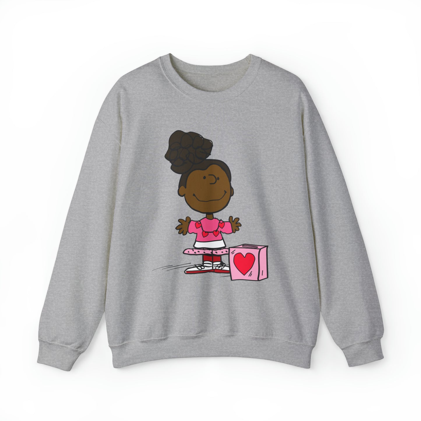 Black Charlie Brown Characters Valentine's Day Shirt