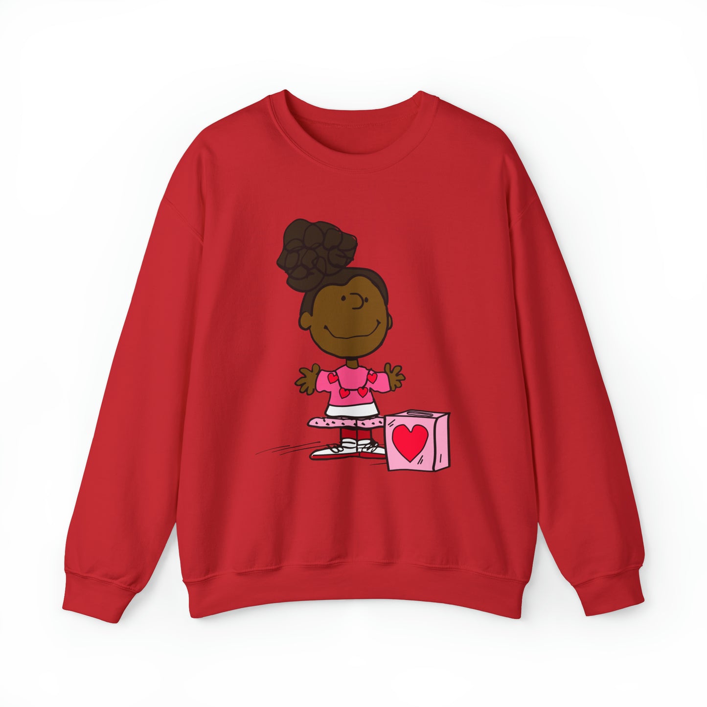 Black Charlie Brown Characters Valentine's Day Shirt