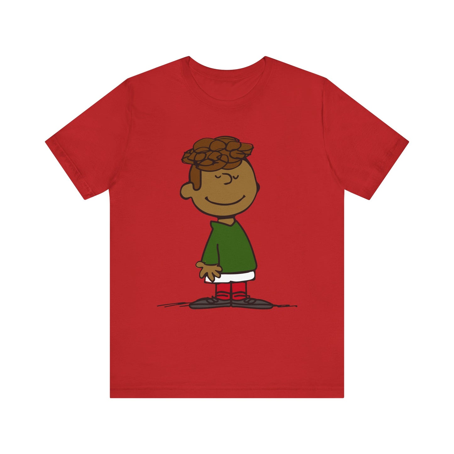 Black Charlie Brown Characters Christmas Tee Shirt