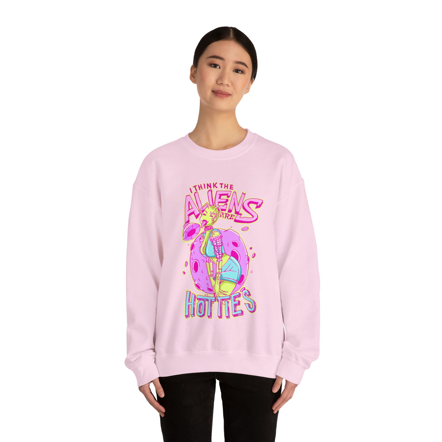 The Aliens Are Hotties Crewneck Sweatshirt