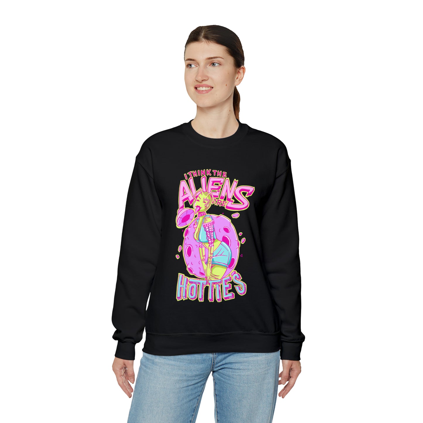 The Aliens Are Hotties Crewneck Sweatshirt