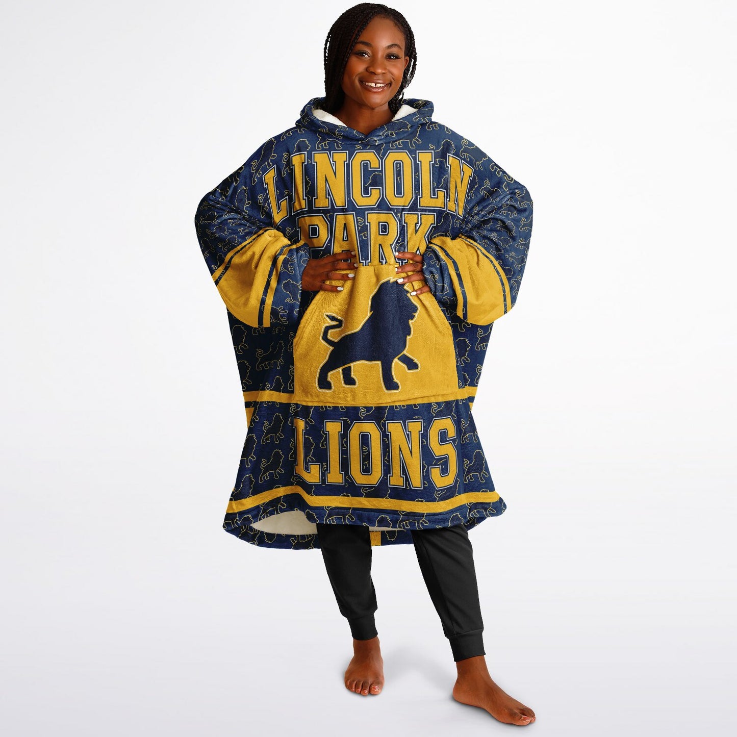 Lincoln Park High School Snug Hoodie | Hoodie Blanket | Lincoln Park Lions | Football SZN