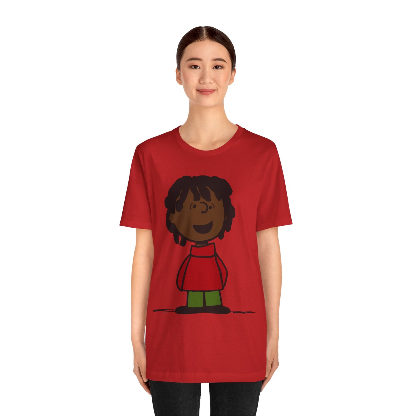 Black Charlie Brown Characters Christmas Tee Shirt