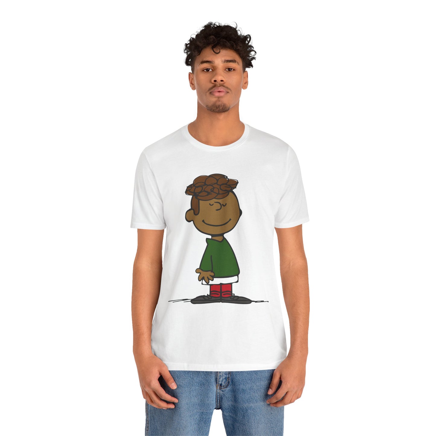 Black Charlie Brown Characters Christmas Tee Shirt