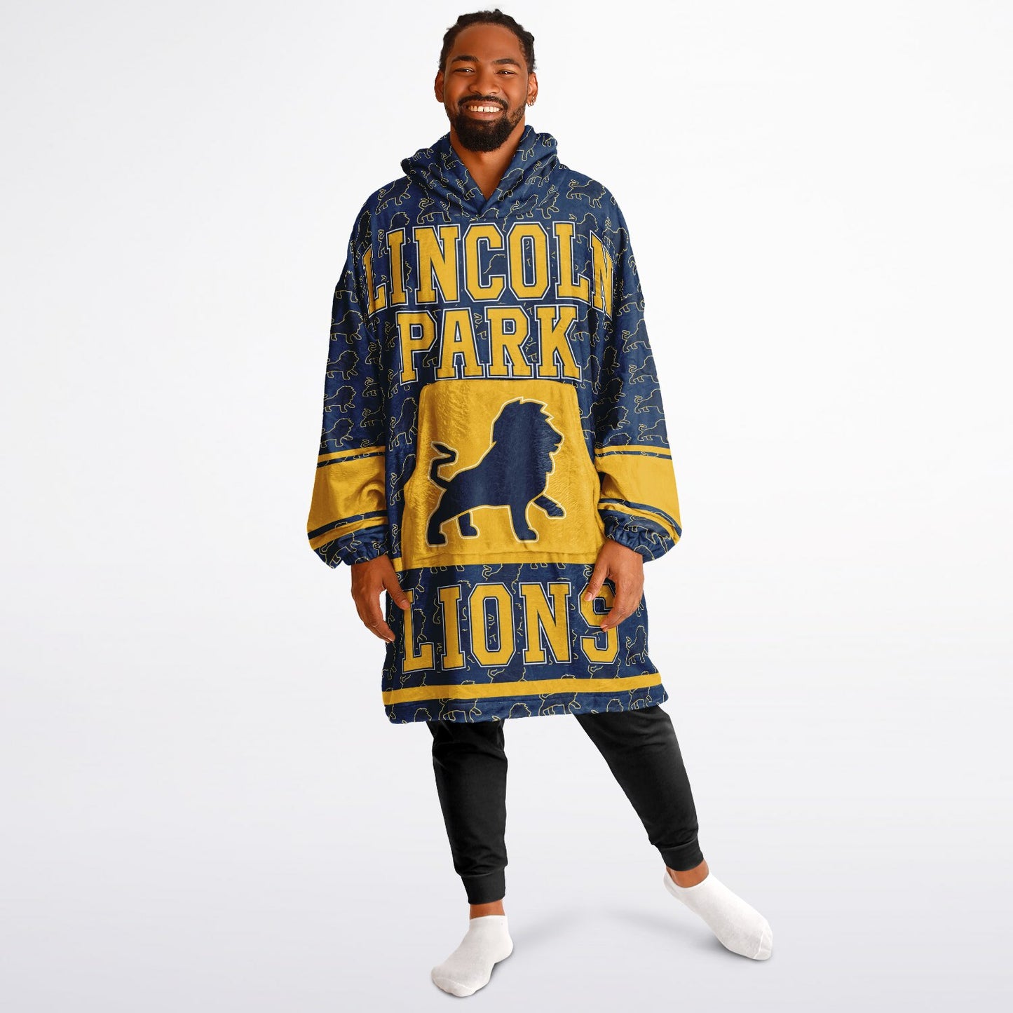 Lincoln Park High School Snug Hoodie | Hoodie Blanket | Lincoln Park Lions | Football SZN