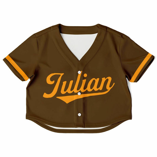 Julian High School Cropped Baseball Jersey | Julian Jaguars