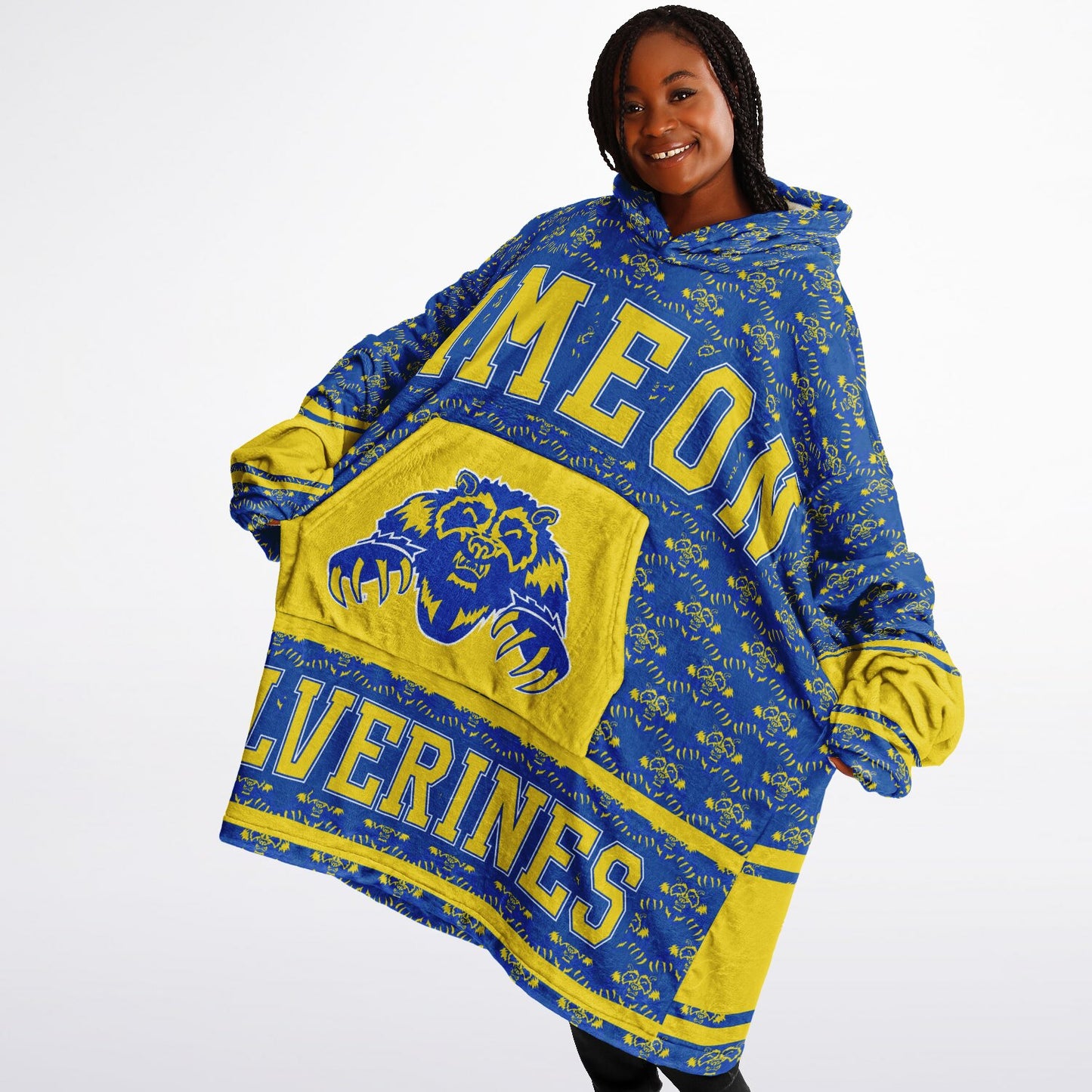 Simeon High School Snug Hoodie | Hoodie Blanket | Simeon Wolverines | Football SZN
