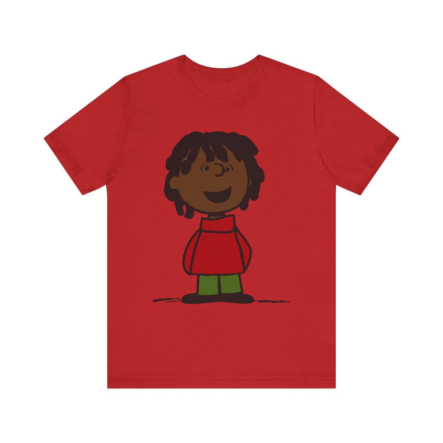 Black Charlie Brown Characters Christmas Tee Shirt