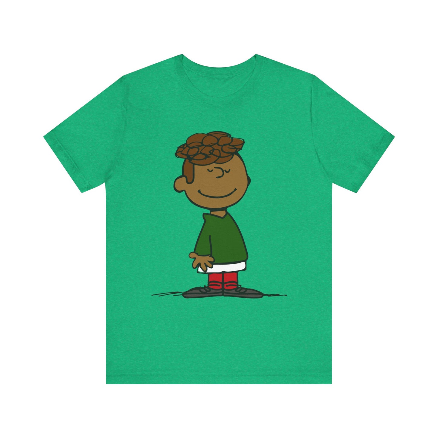 Black Charlie Brown Characters Christmas Tee Shirt