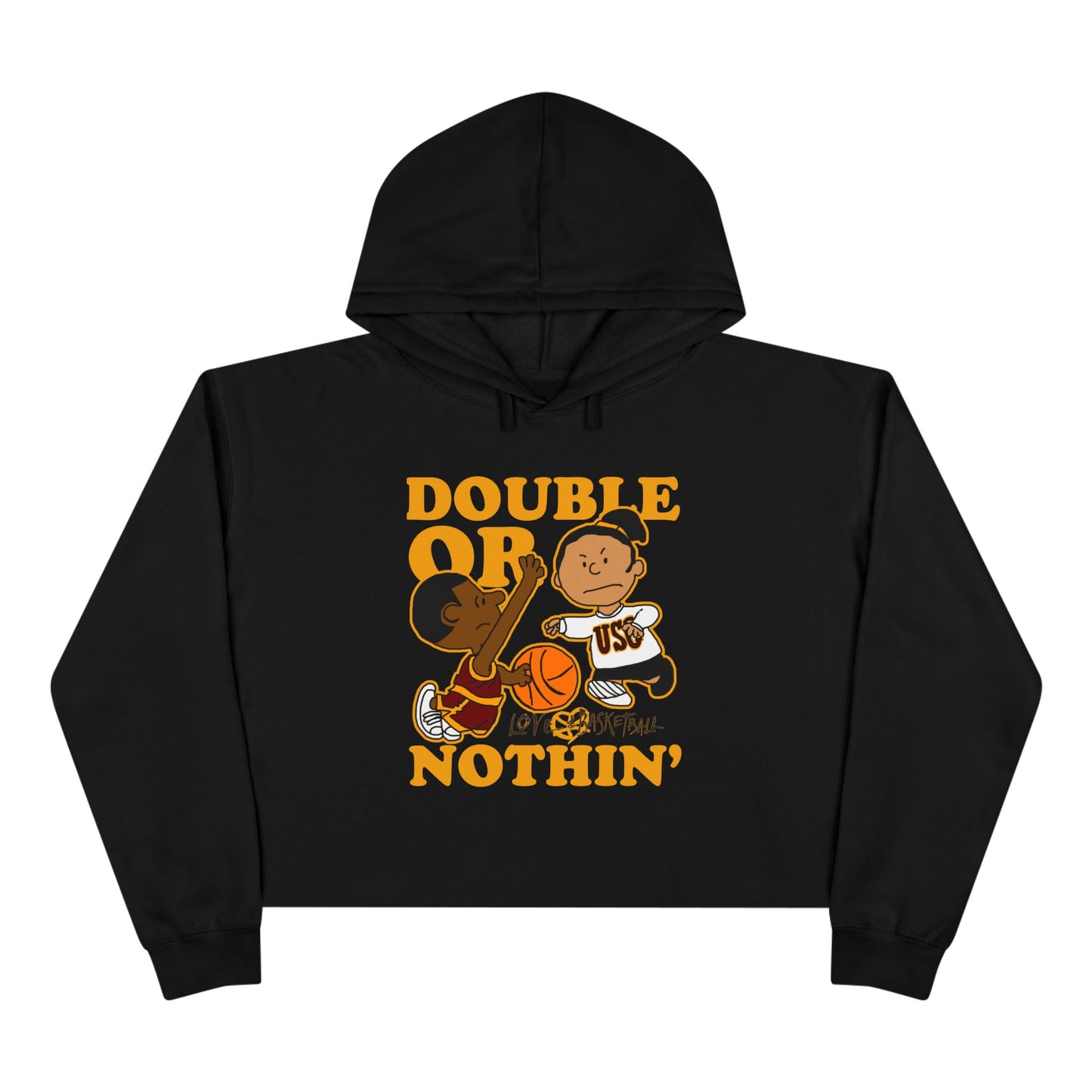 Keisha & The Gang | Black Charlie Brown |Love & Basketball Movie Cropped Hoodie