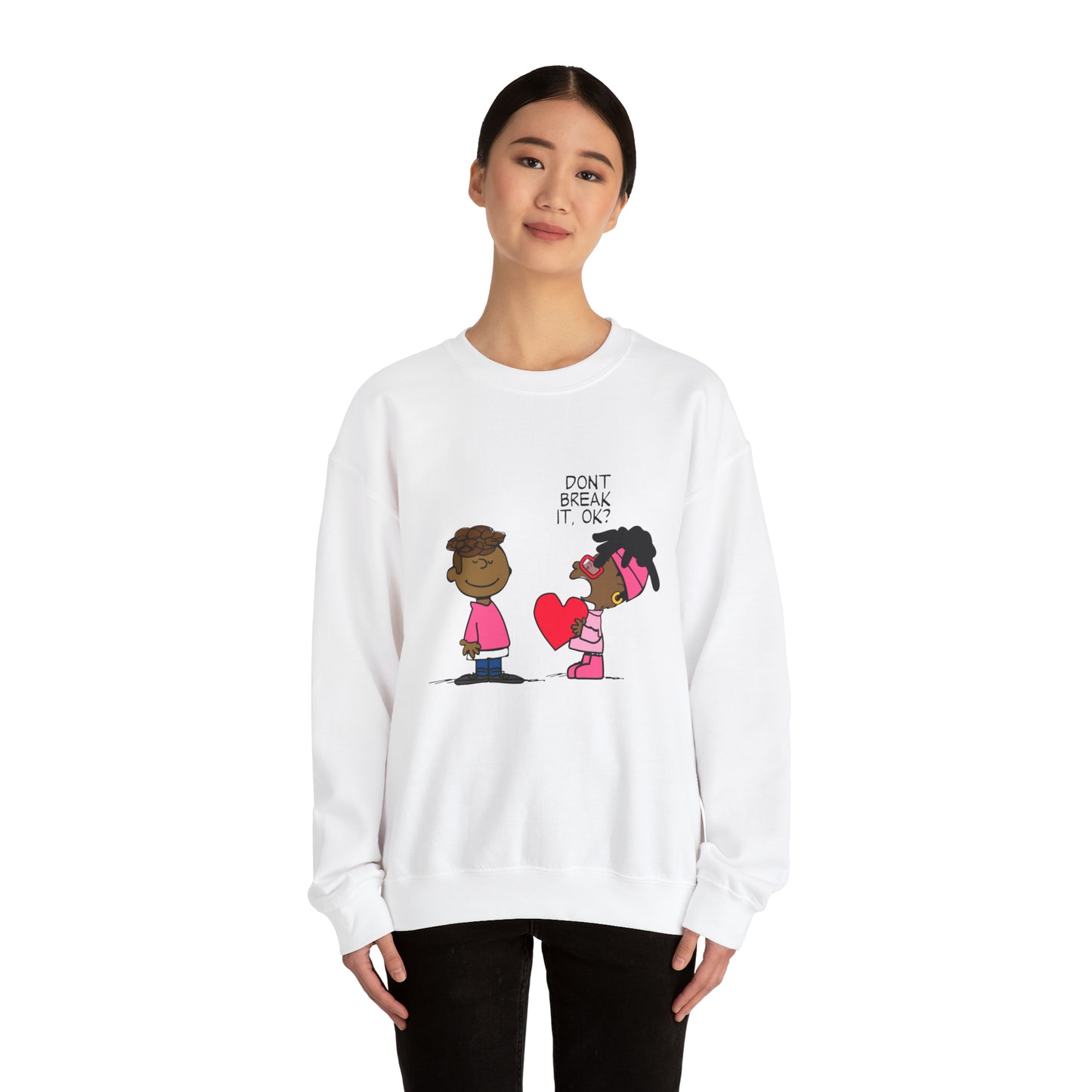 Black Charlie Brown Characters Valentine's Day Shirt
