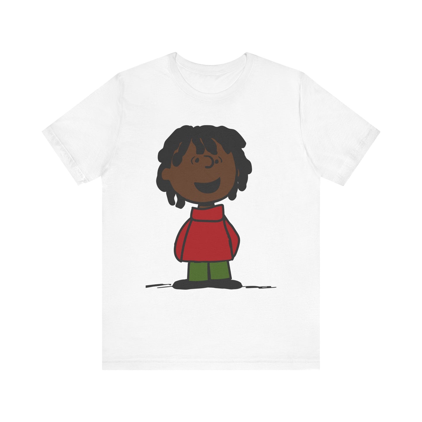 Black Charlie Brown Characters Christmas Tee Shirt