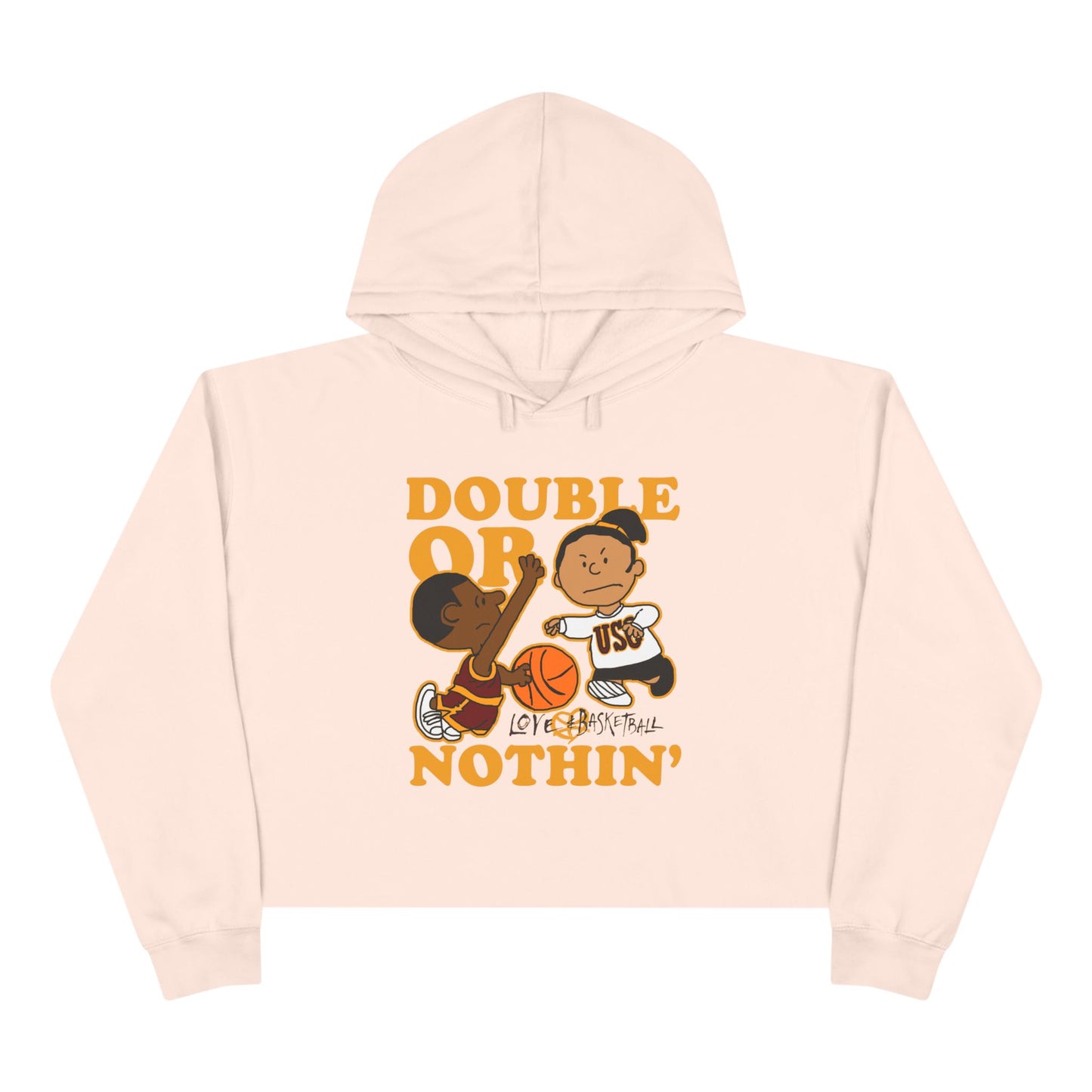 Keisha & The Gang | Black Charlie Brown |Love & Basketball Movie Cropped Hoodie