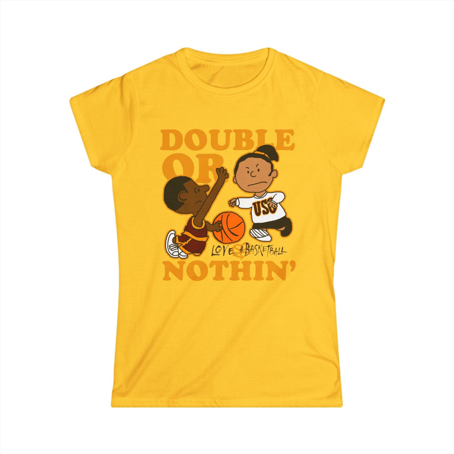 Keisha & The Gang | Black Charlie Brown | Love & Basketball Movie Womens Tee