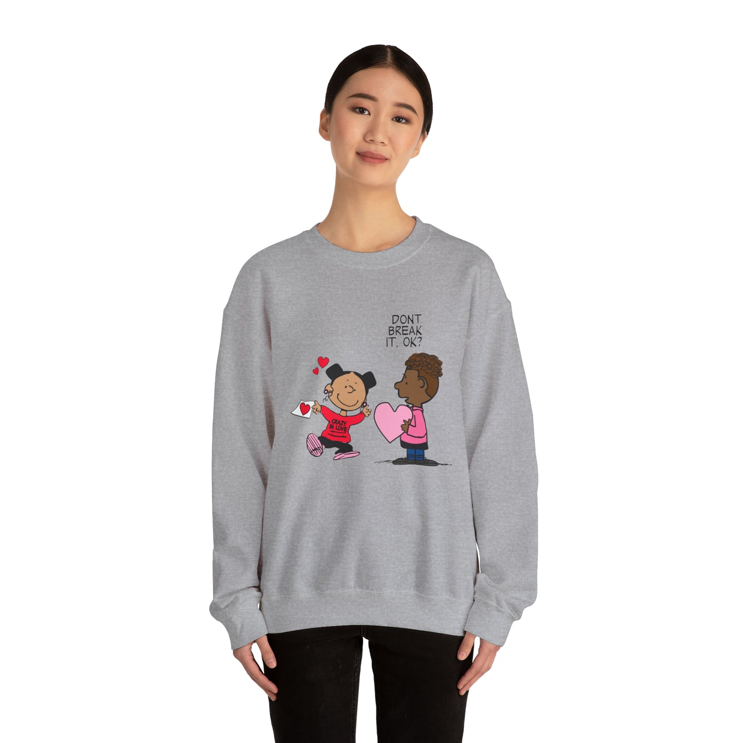 Black Charlie Brown Characters Valentine's Day Shirt