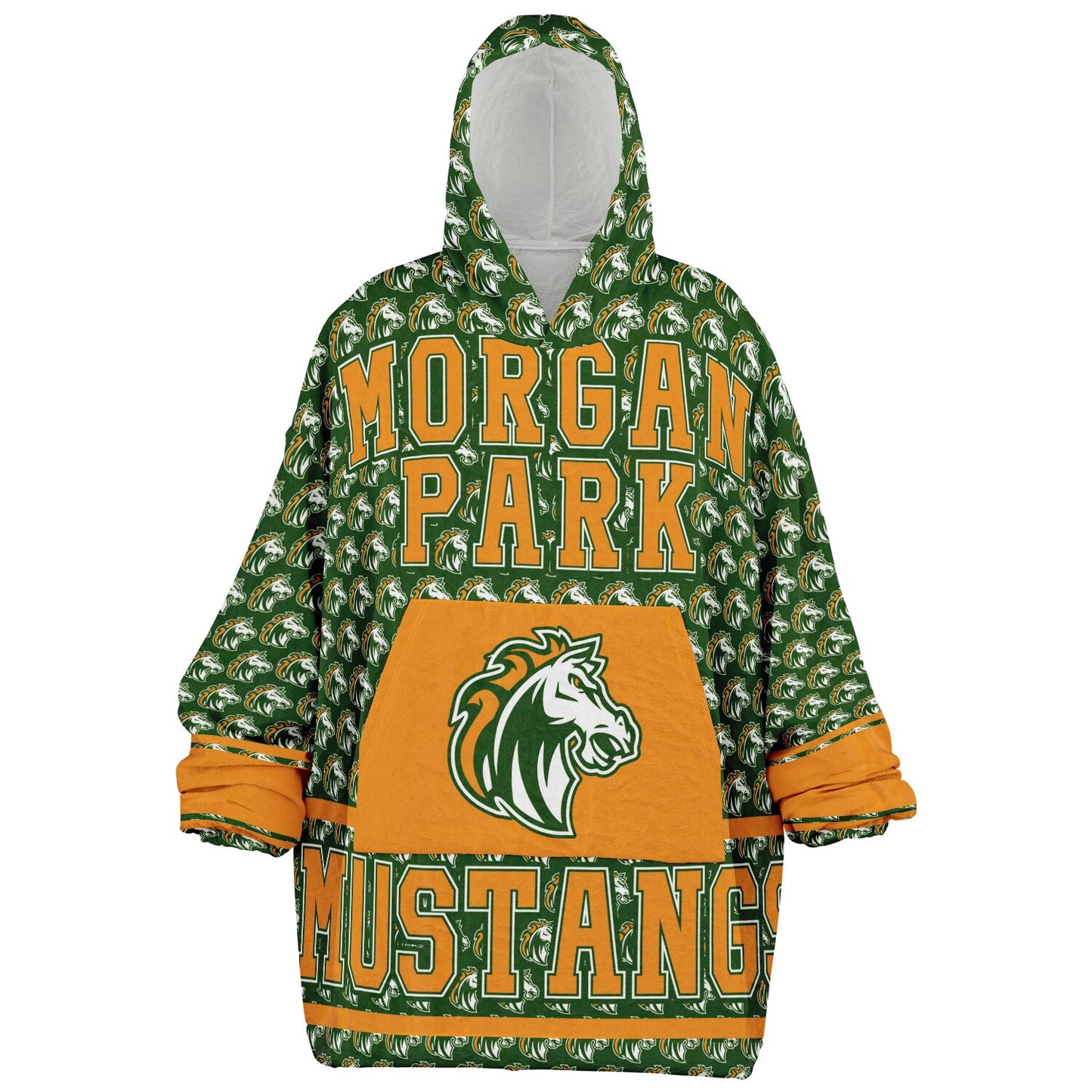 Morgan Park High School Snug Hoodie | Hoodie Blanket | Morgan Park Mustangs | Football SZN