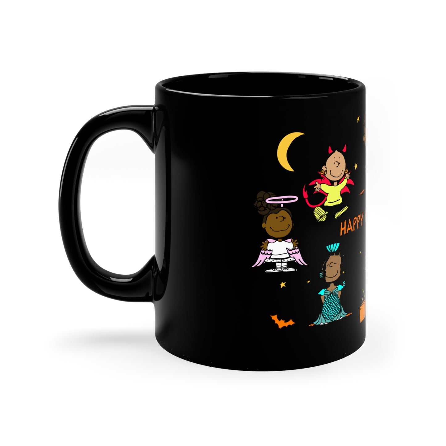 Halloween Keisha & Friends Black Mug