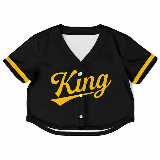 King College Prep Cropped Baseball Jersey | King Jaguars