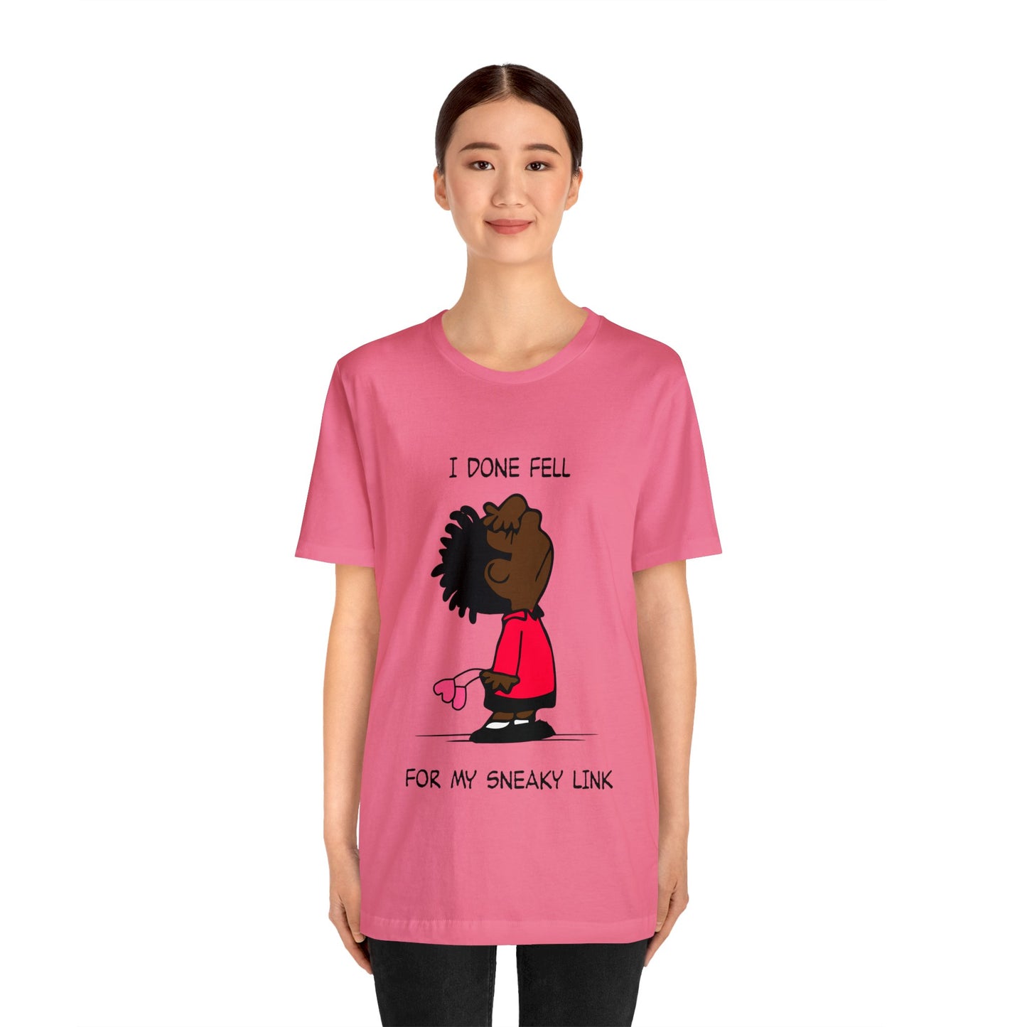 Black Charlie Brown Characters Valentine's Day Tee Shirt