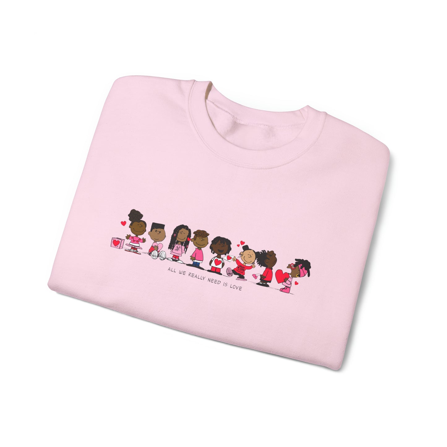 Black Charlie Brown Characters Valentine's Day Shirt