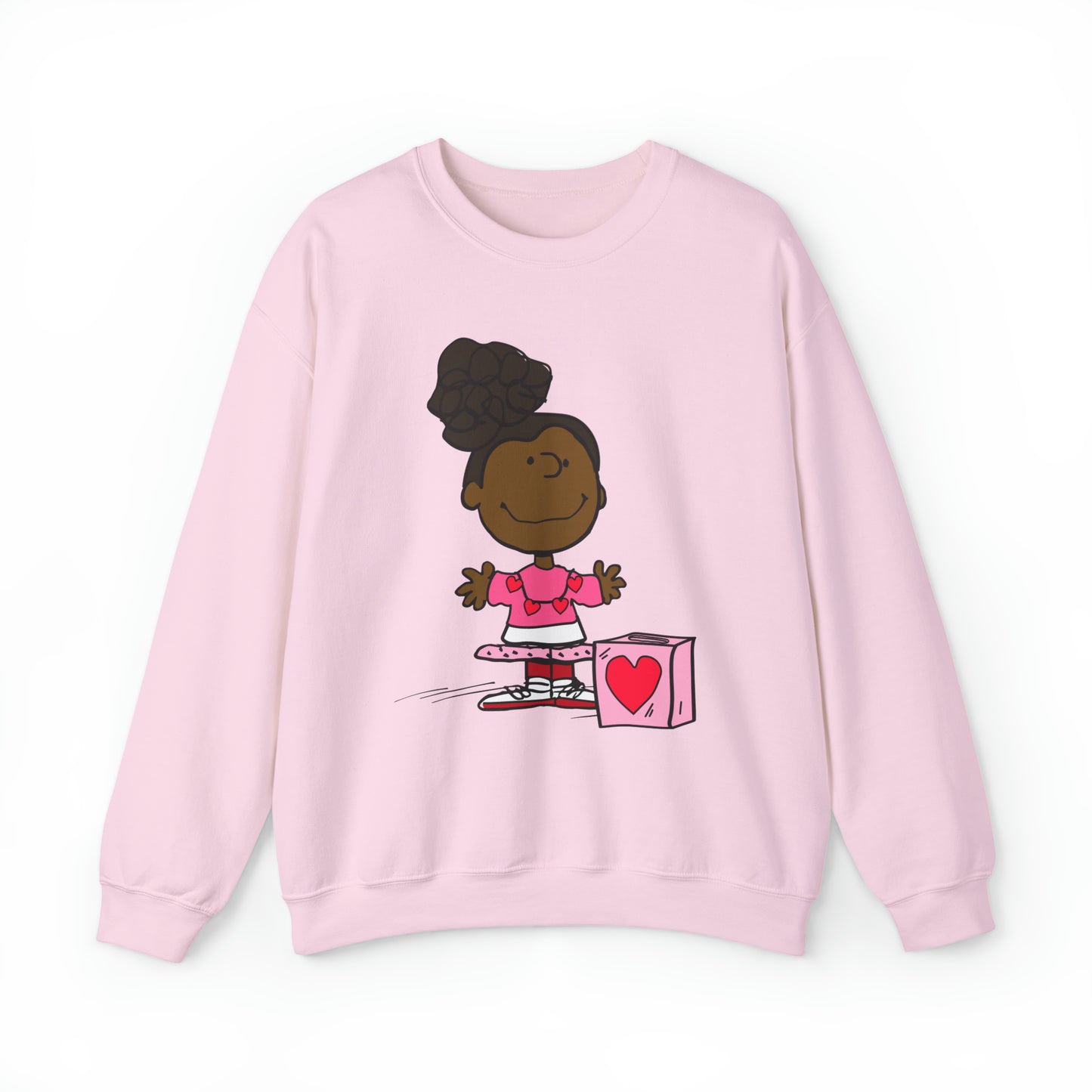 Black Charlie Brown Characters Valentine's Day Shirt